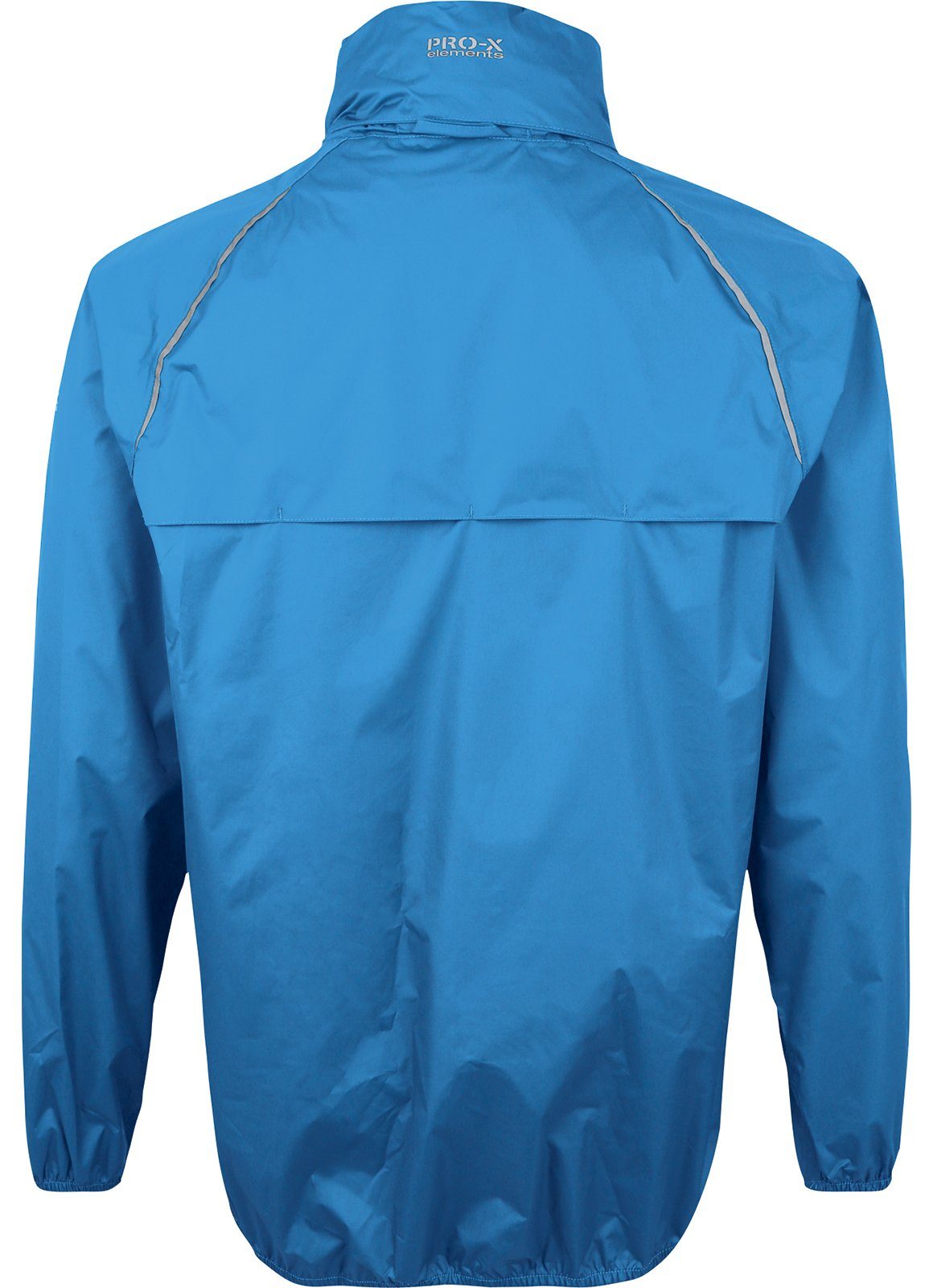 PRO-X ELEMENTS Regenjacke PACKable wasserdicht, atmungsaktiv, winddicht, reflekt. Elemente Leicht, im Packsack verstaubar, Kapuze, große Größen
