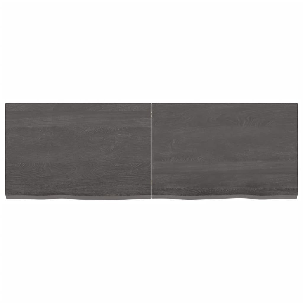 120x40x(2-4)cm furnicato Tischplatte Behandelt Eiche Massivholz