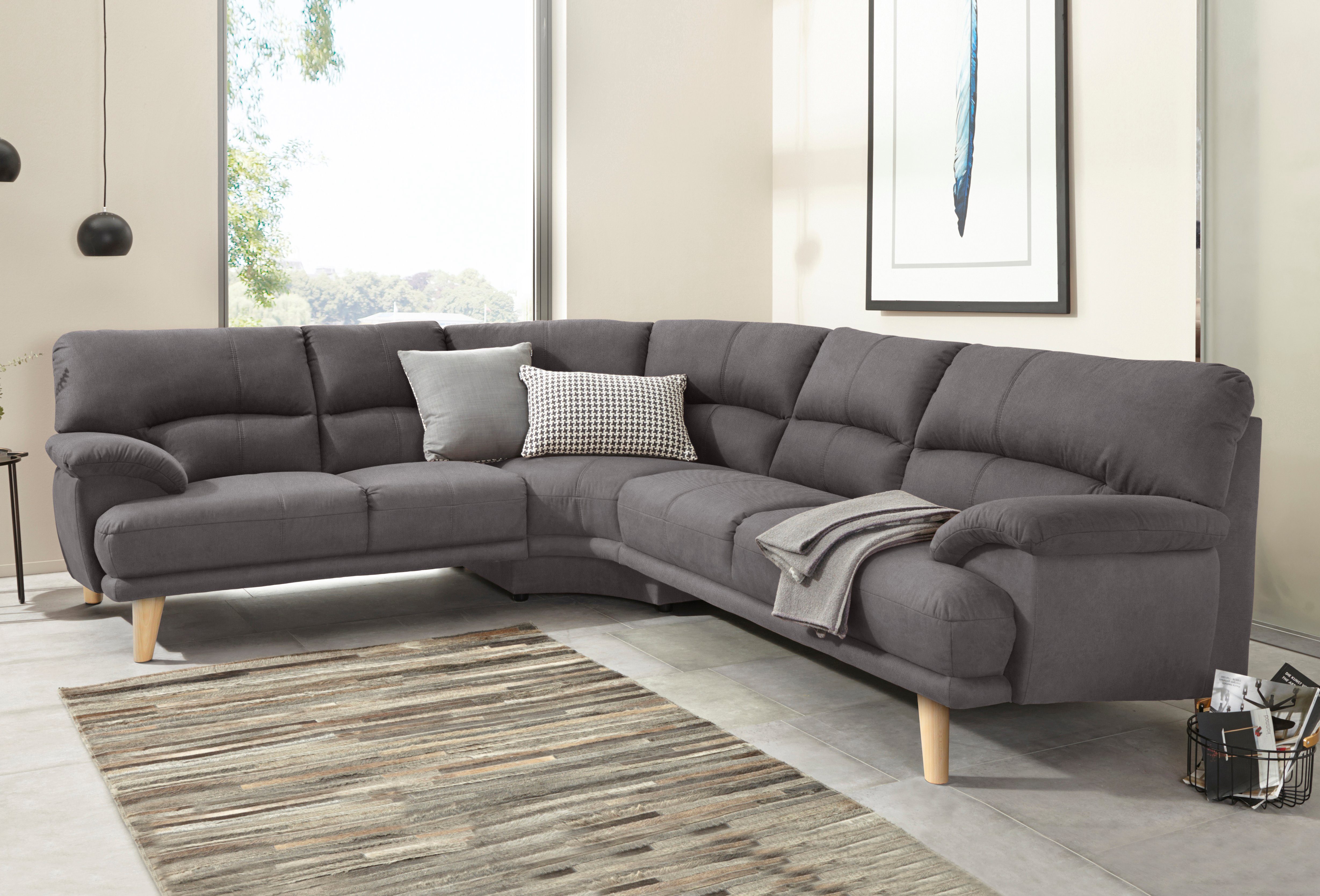 TRENDMANUFAKTUR Polsterecke Cecilia, italienisches Designsprache, modern günstig online kaufen