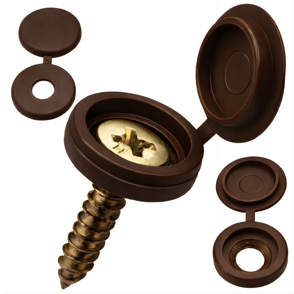 VERK GROUP Abdeckkappe 20x Schraubenabdeckungen 13 mm Abdeckkappen mit Klappe Kunststoff, (Packung), 20-teiliges Set, Verschließbare Klappabdeckung