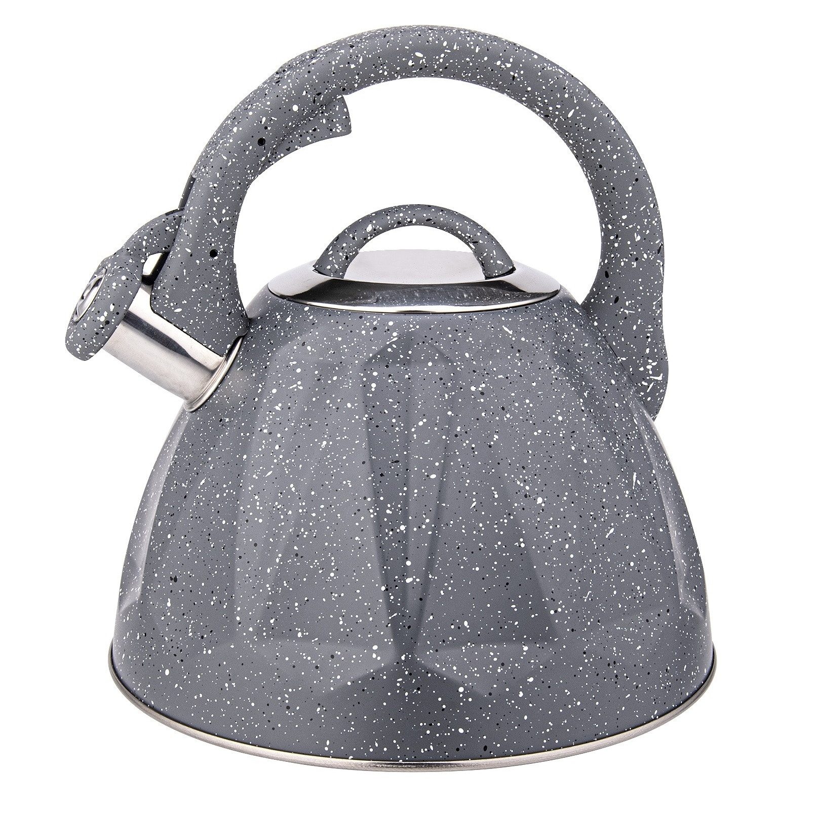 Cheffinger Wasserkessel Wasserkessel Wasserkocher Kaffeekessel Teekessel 3L grau Cheffinger, Material: Edelstahl