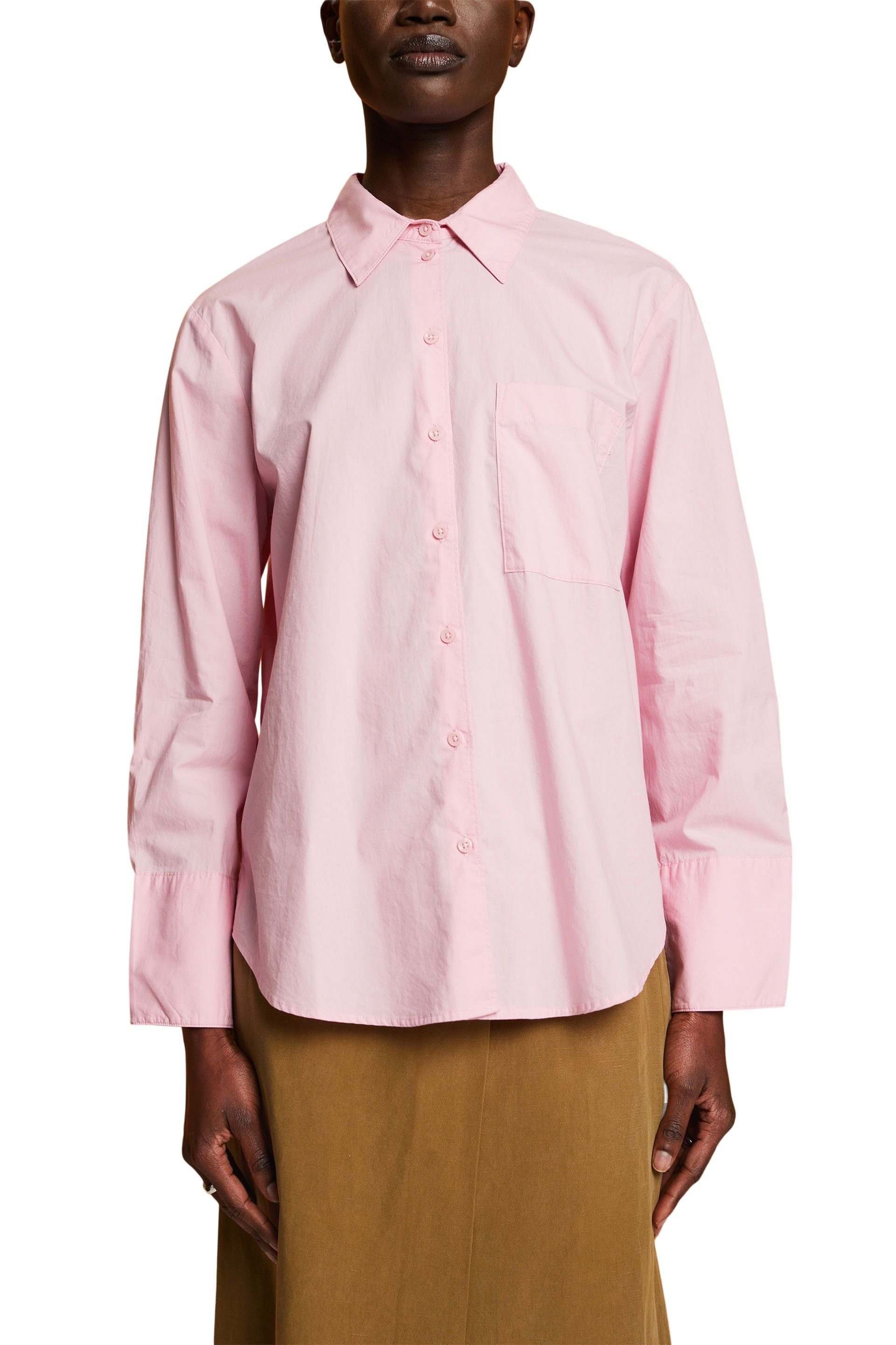 Langarmhemd light Esprit pink