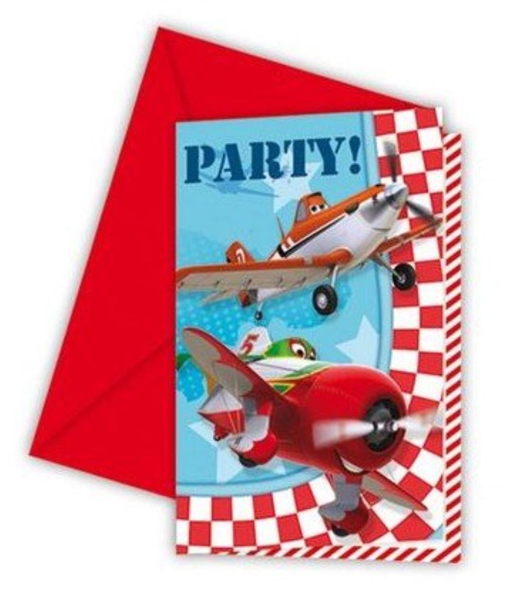 Procos Hängedekoration Einladung Disney Planes 6St.