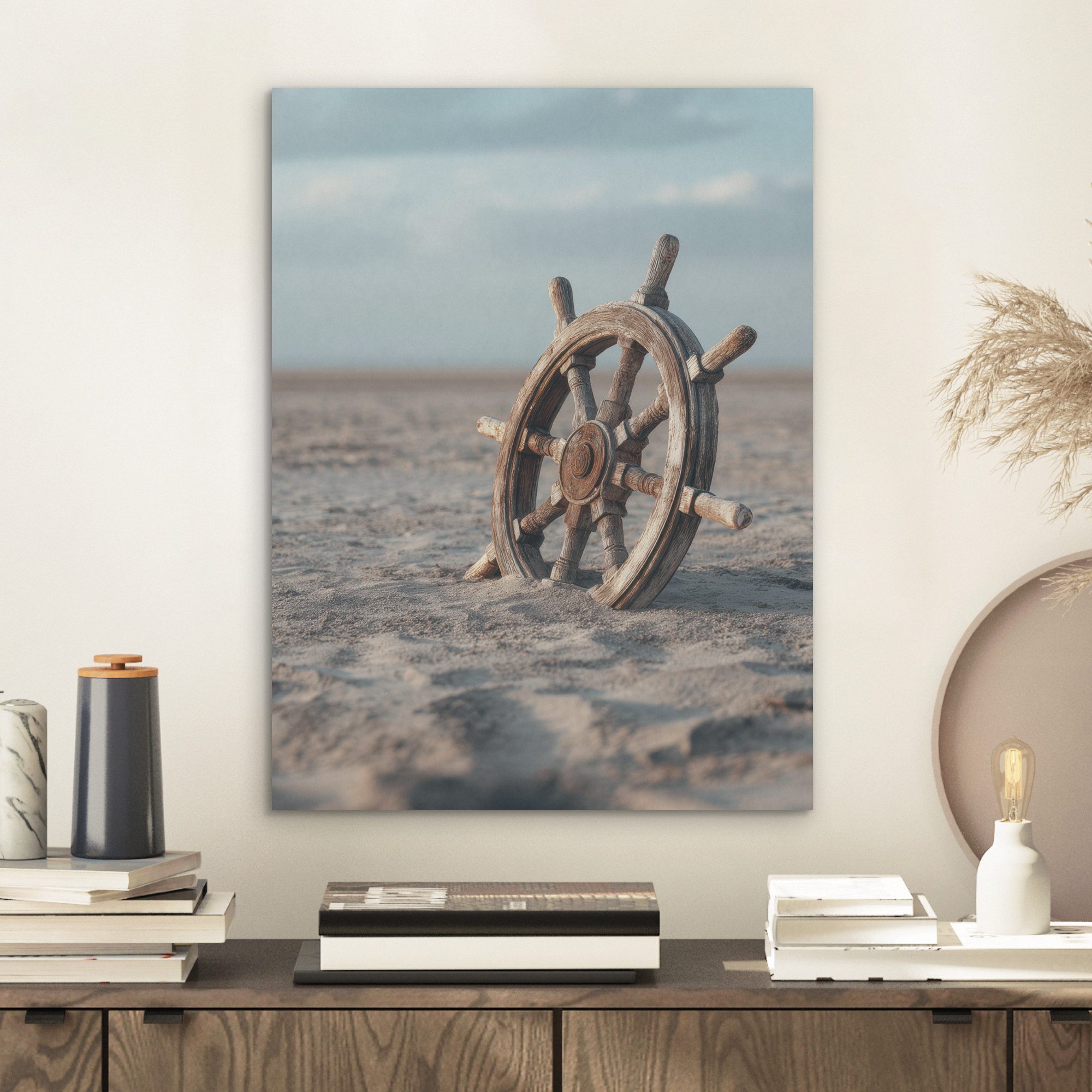 MuchoWow Gemälde Schiffslenker - Holz - günstig online kaufen