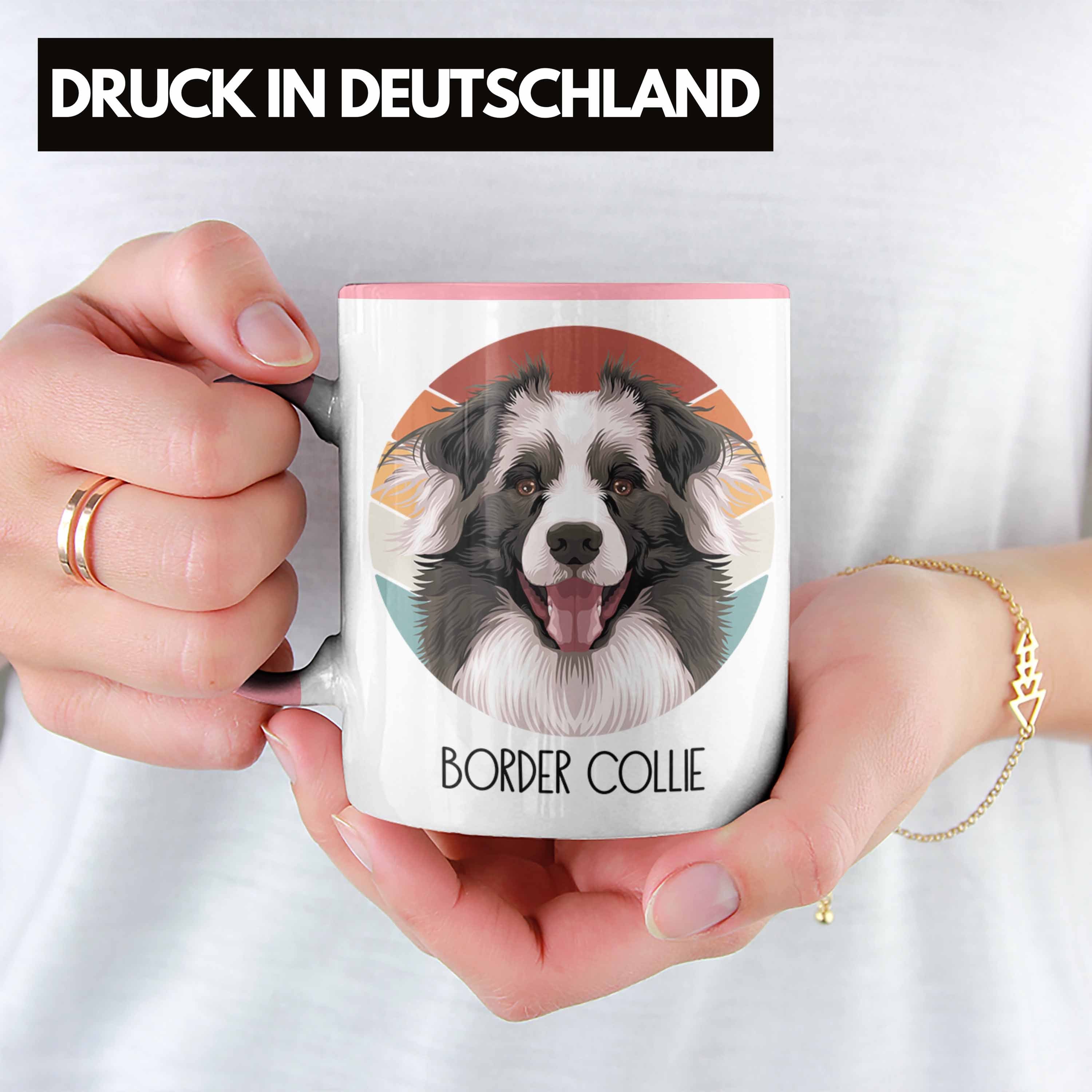 Trendation Collies Geschenkidee Tasse Spruch Geschenk Border Rosa Bo Besitzer Tasse Lustiger