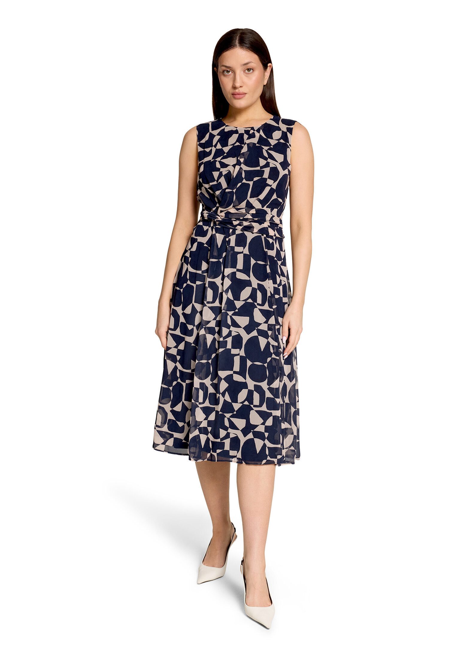 Betty&Co Chiffonkleid Damen ohne Arm