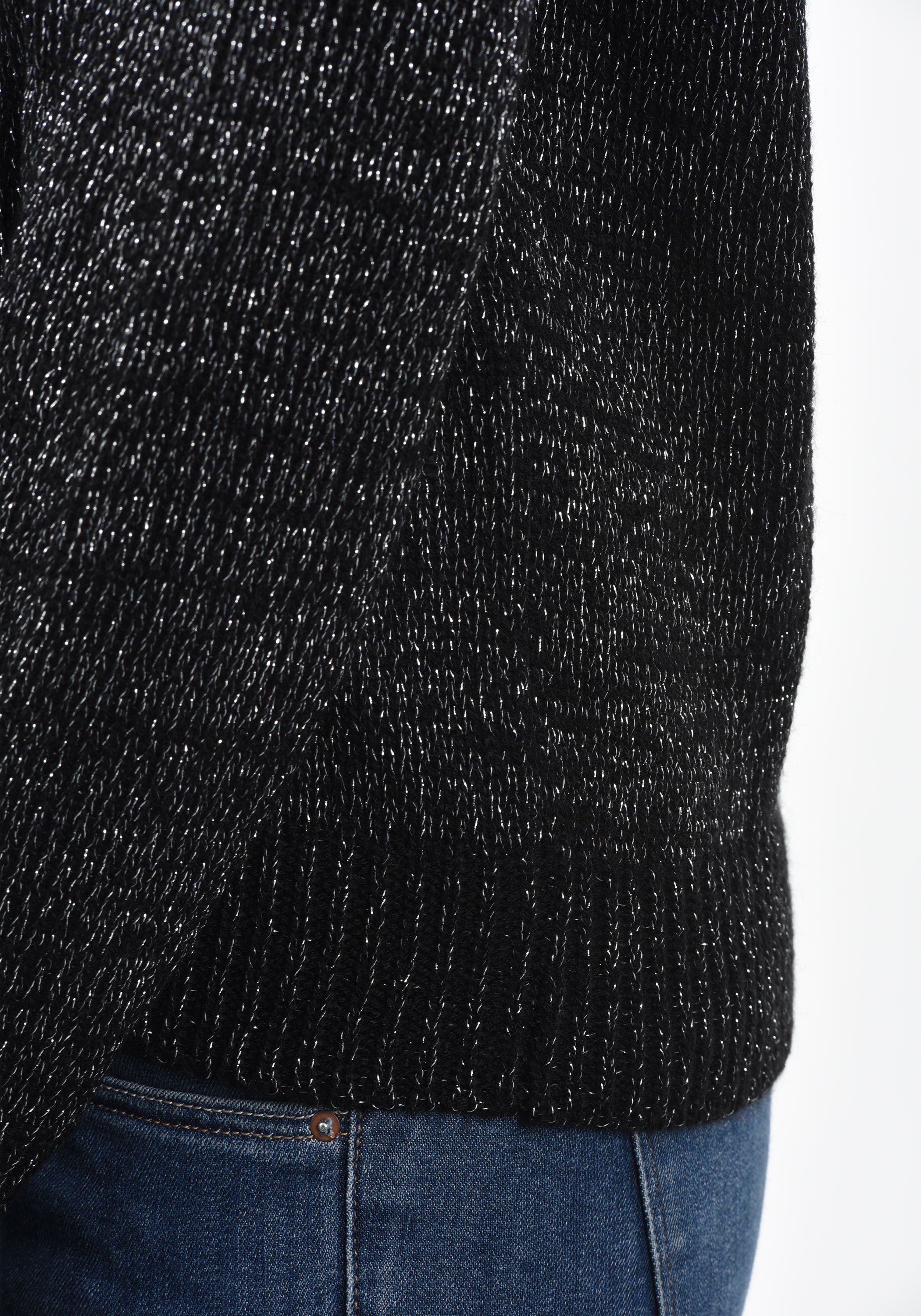 Vero Moda Strickpullover Glitta Strickpullover mit Glitzer-Effekt