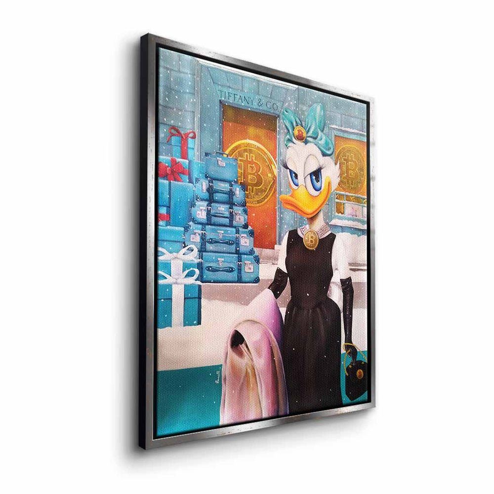 DOTCOMCANVAS® Leinwandbild, Premium Motivationsbild - designed - schwarzer Pamelyi Rahmen by Queen Shopping
