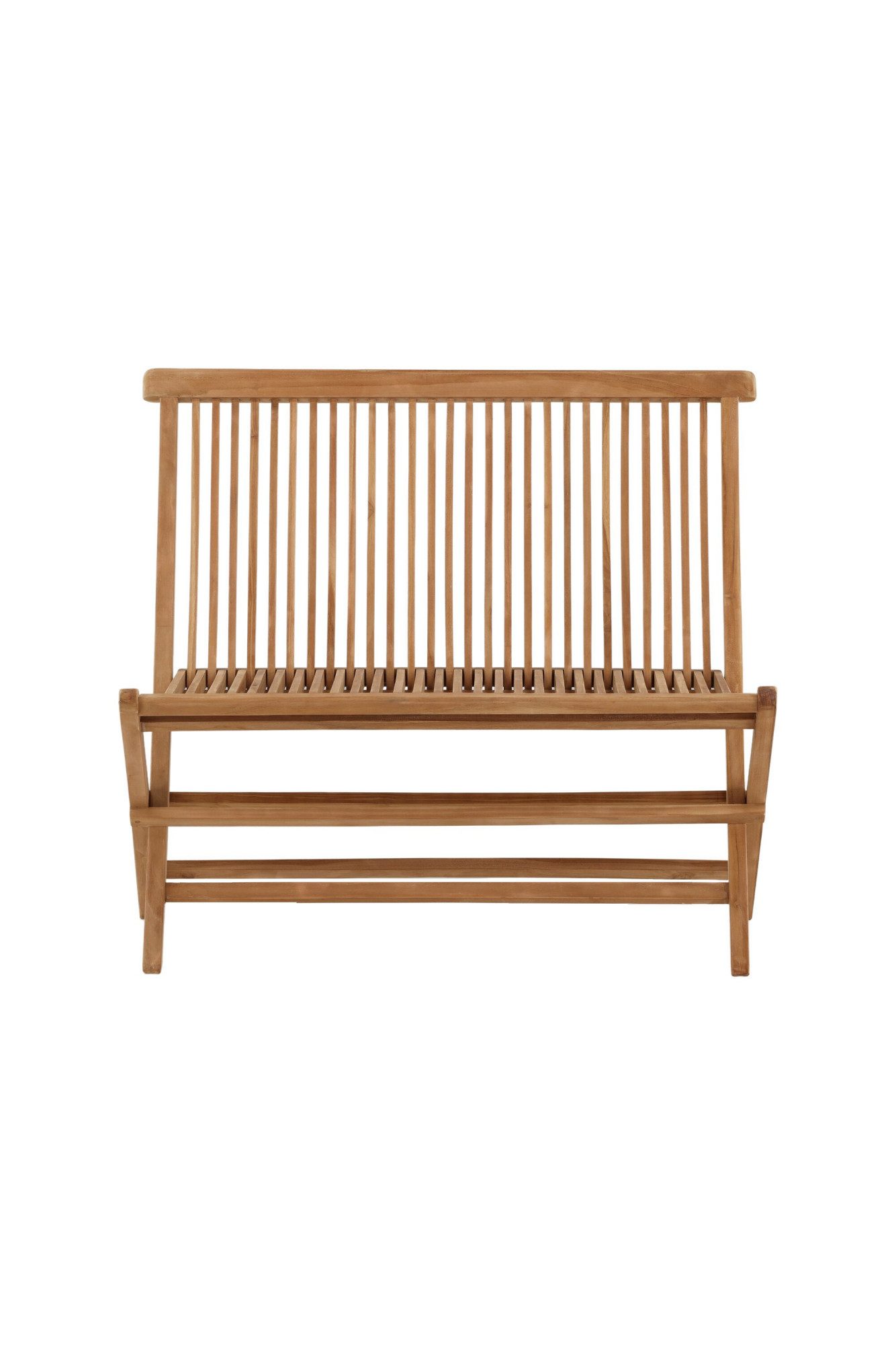 Venture Home Gartenlounge-Bank Ghana, robuste Holzbank für hohen Sitzkomfort, Sitzbank minimalistisch, Teakoptik, komfortabel
