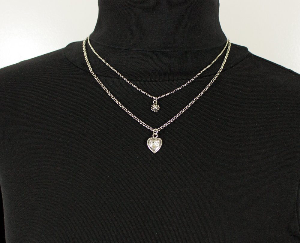 LUISIA® Kette mit Anhänger Doppel Halskette günstig online kaufen