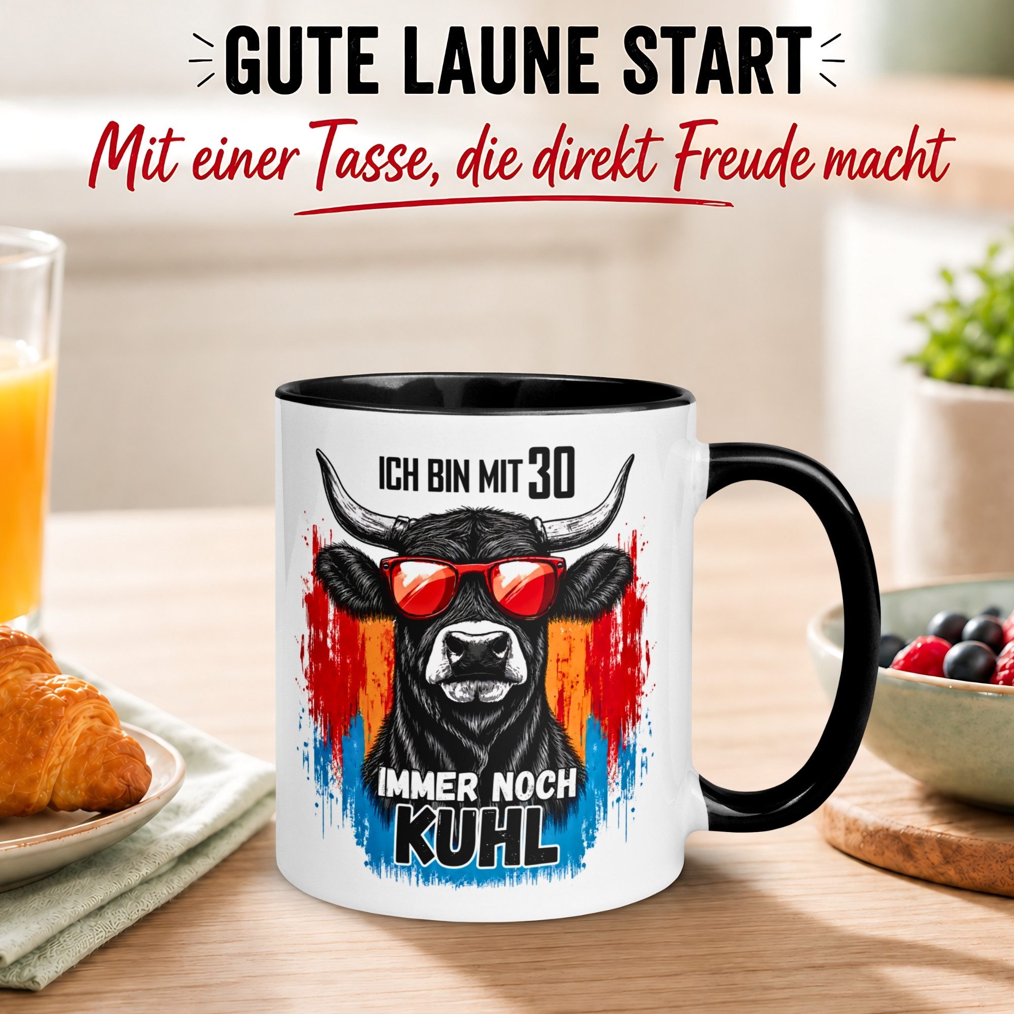 Momentals Tasse 30. Geburtstag Mann Frau – 30 und immer noch Kuhl – Männer Frauen, Gratis Versand · Links-&Rechtshänder · Spülmaschinenfest