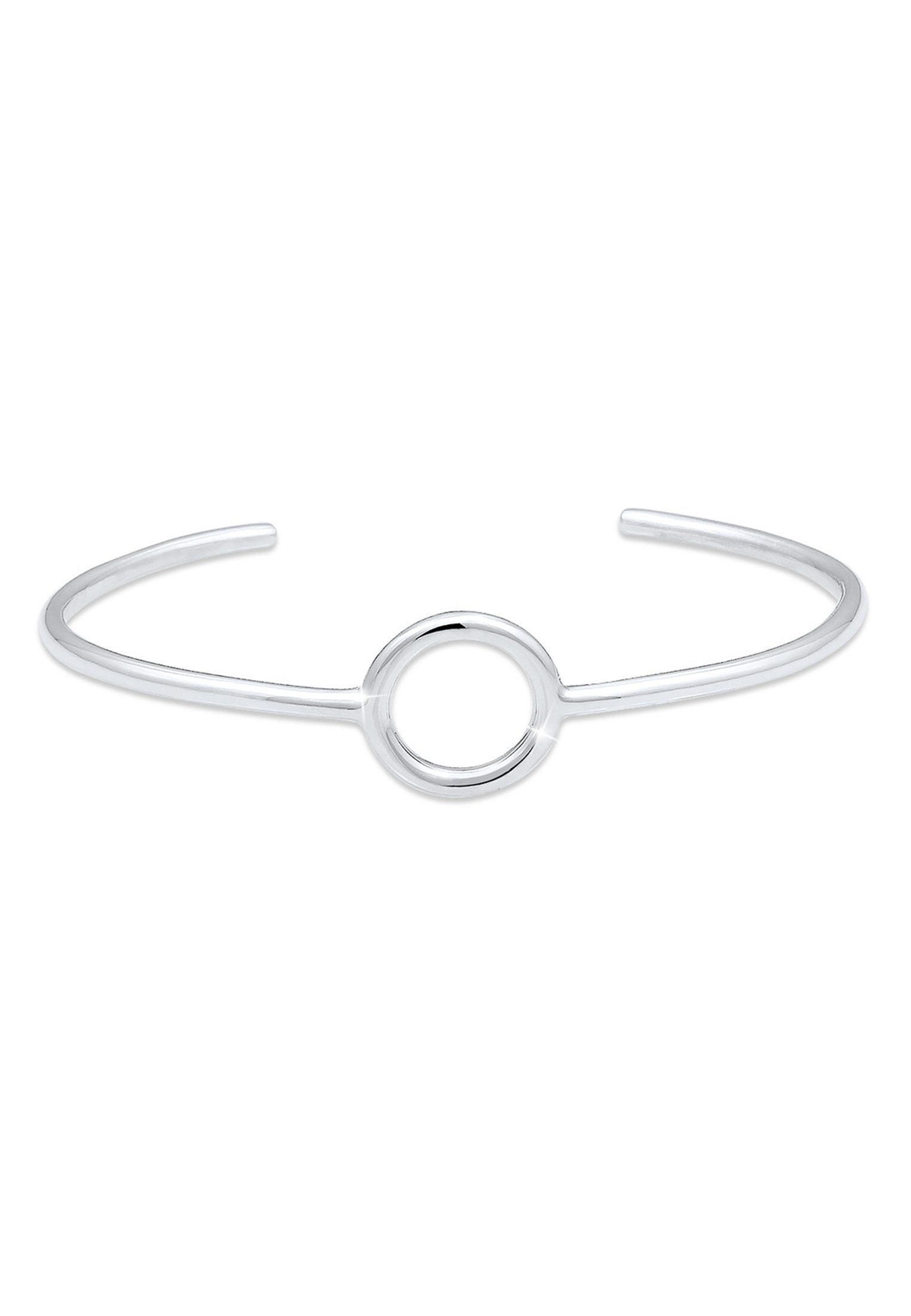 Elli Premium Armreif Armreif Kreis Circle Geo Minimal Basic 925 Silber