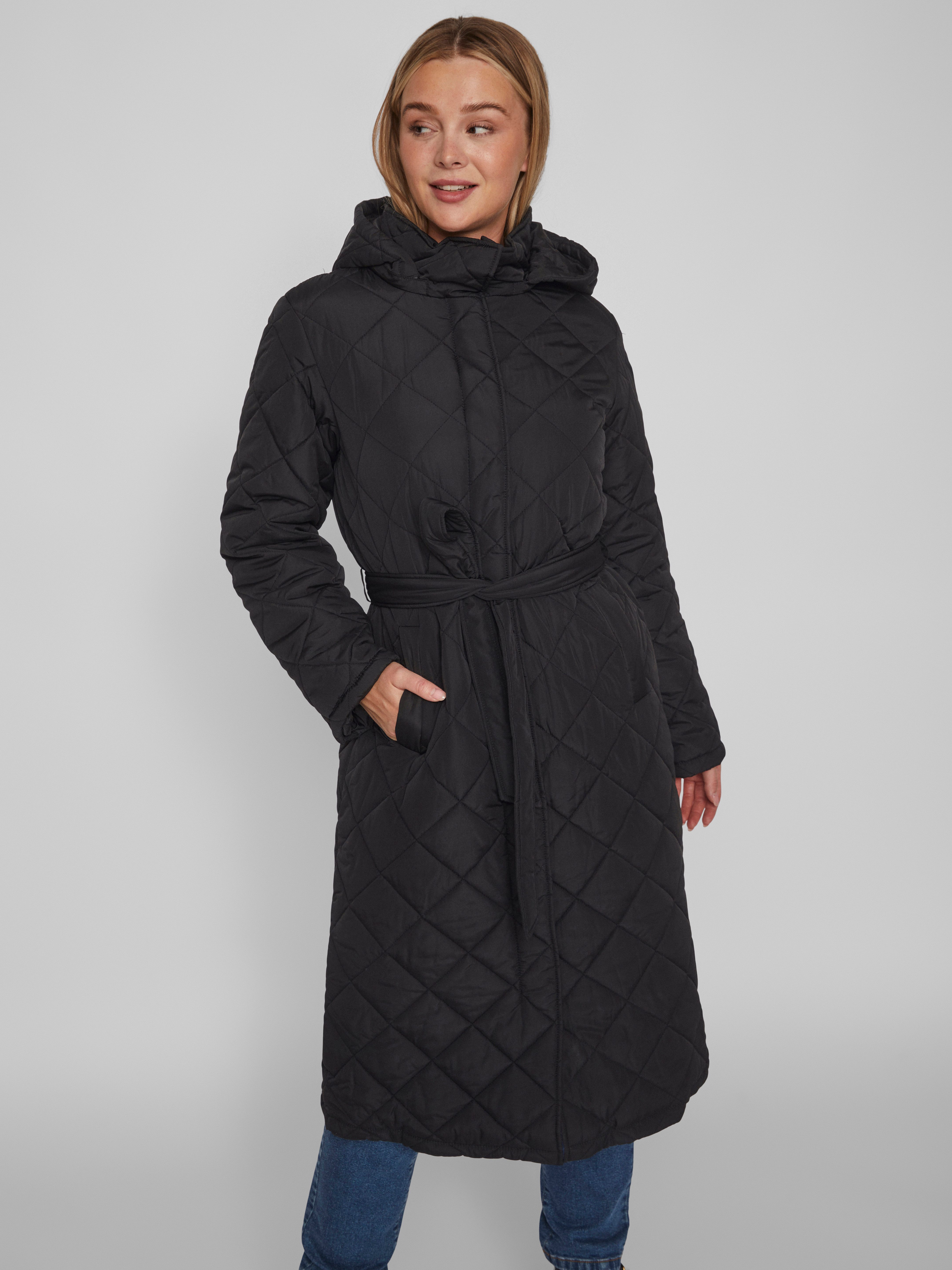 Vila Fellimitatmantel VIKANTE QUILTED L/S COAT günstig online kaufen