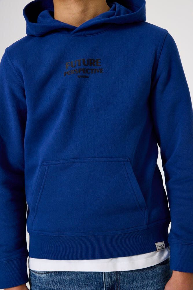 Garcia Hoodie Blauer Hoodie mit Textdruck günstig online kaufen
