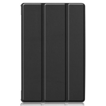 König Design Tablet-Hülle Lenovo Tab M10 Plus, Tablethülle für Lenovo Tab M10 Plus Schutztasche Wallet Cover 360 Case Etuis Schwarz