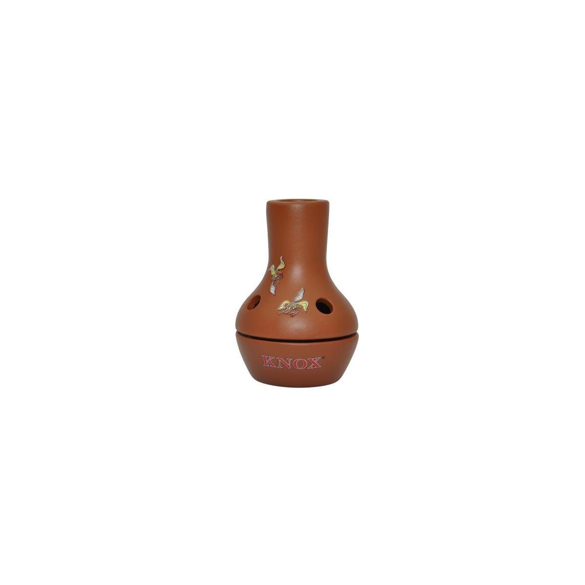 KNOX Räucherhaus 284240 - Terracotta Feuertopf mit bunten Motiven, 9cm