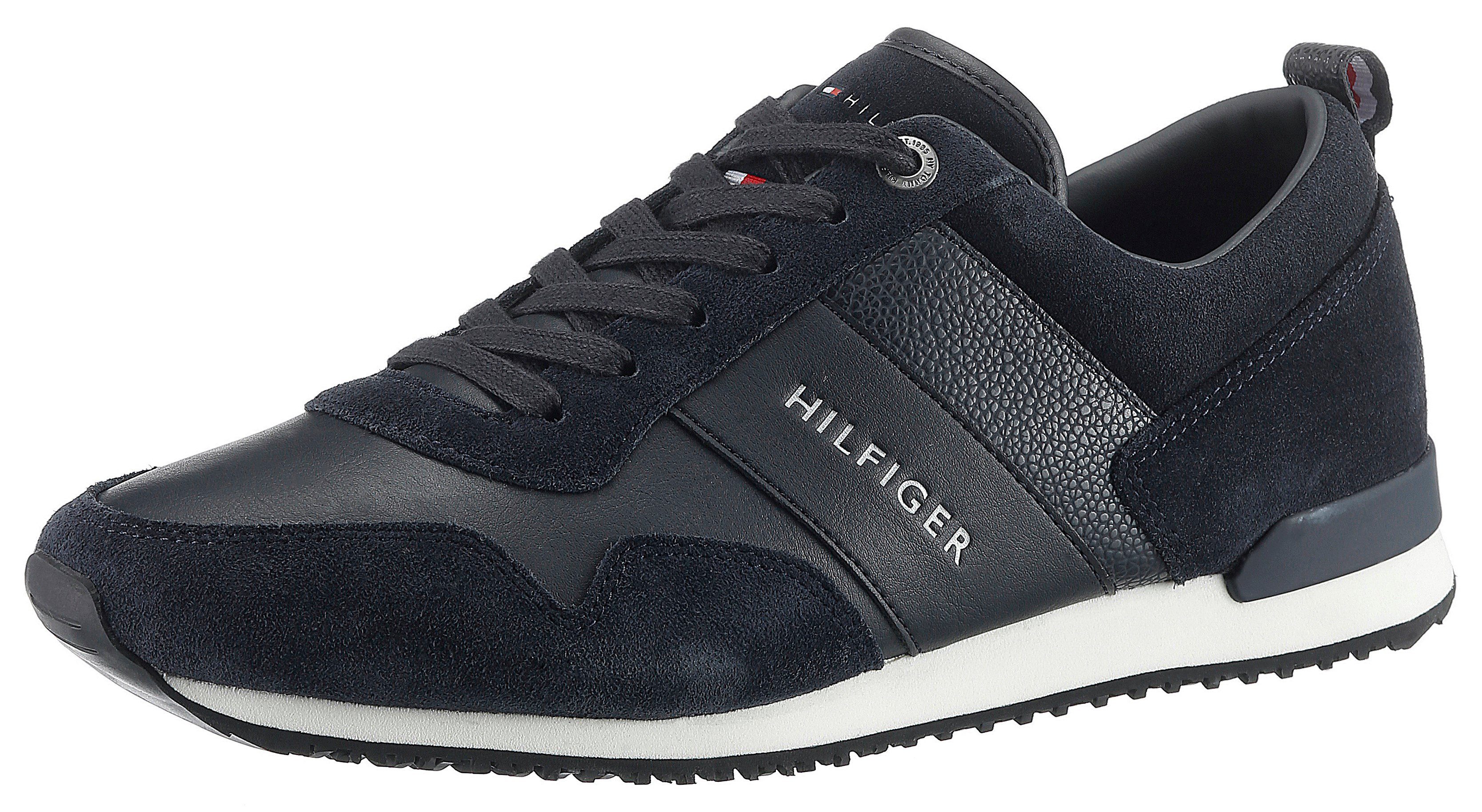 Tommy Hilfiger ICONIC LEATHER SUEDE MIX RUNNER Sneaker, Freizeitschuh, Halb günstig online kaufen