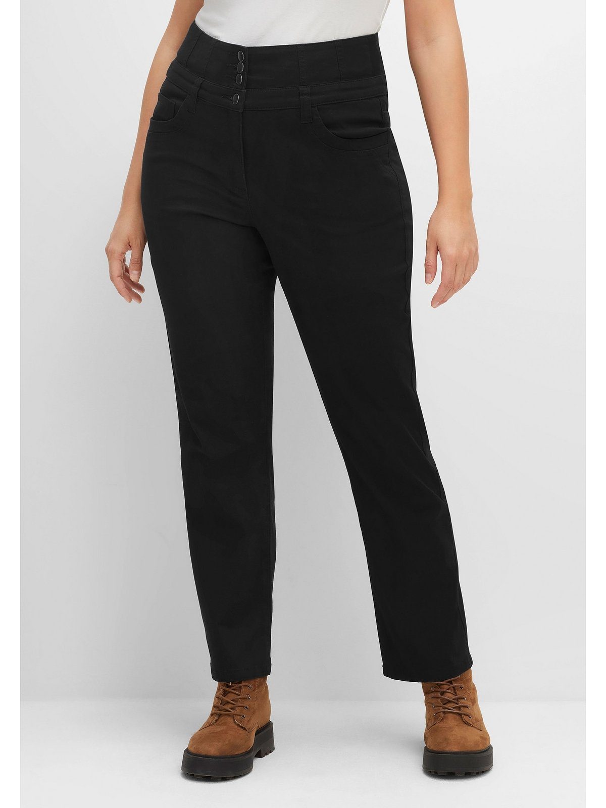 Sheego Stretch-Hose "Große Größen", mit formendem High-Waist-Bund günstig online kaufen