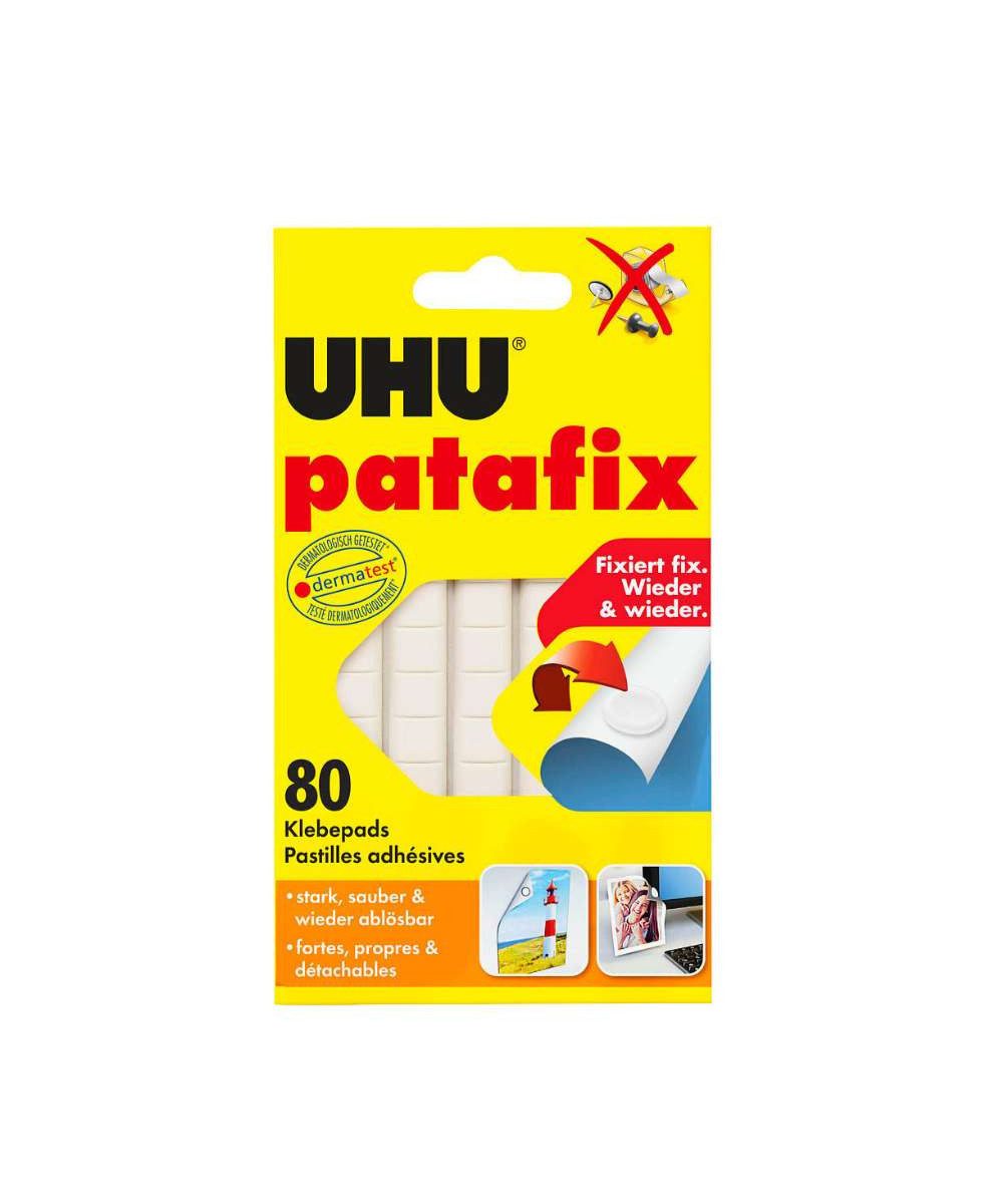 UHU Klebepad UHU PataFix doppelseitige Klebepads 80 St. (1x1cm) (packung, 80-St., doppelseitige) Klebeknete 80 Klebepads