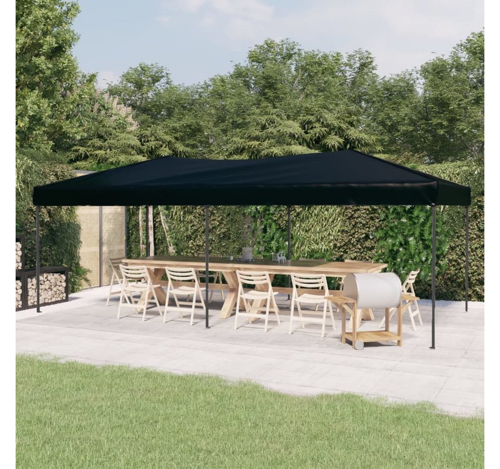 Thumbnail - vidaXL Pavillon Partyzelt Faltbar Schwarz 3x6 m Garten Pavillon Faltpavillon