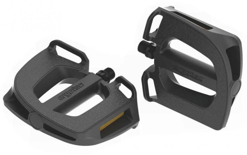Ergotec Warnweste Ergotec Kunststoffpedal EP-2 schwarz 9/16 Zoll mit Reflektoren Pedal