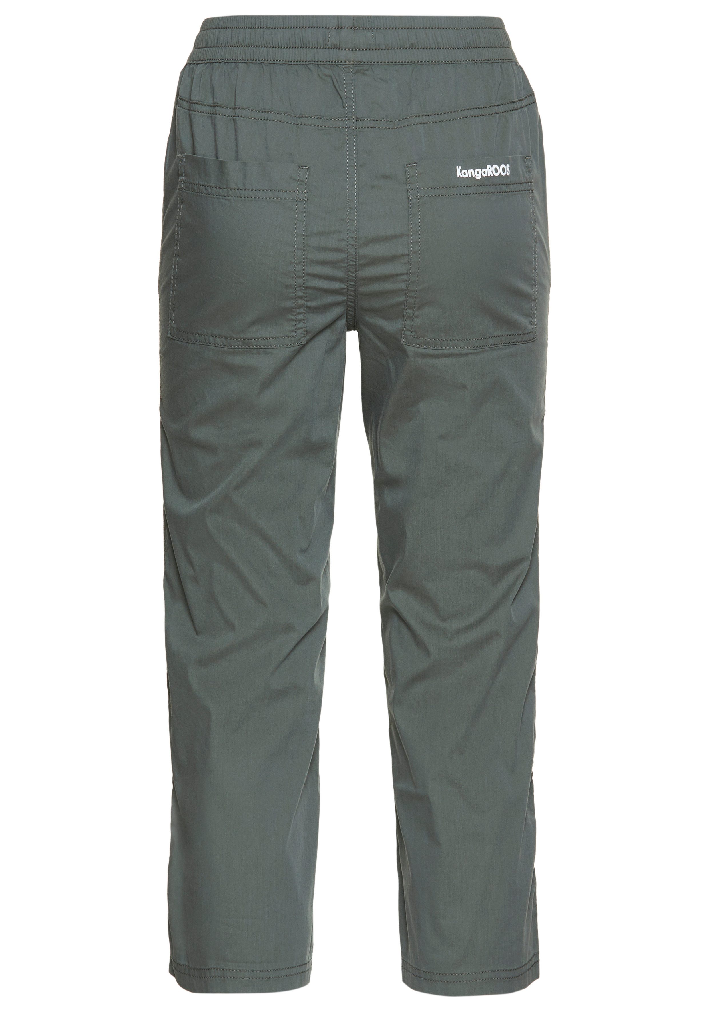 KangaROOS 3/4-length sporty Capri pants with elastic waistband
