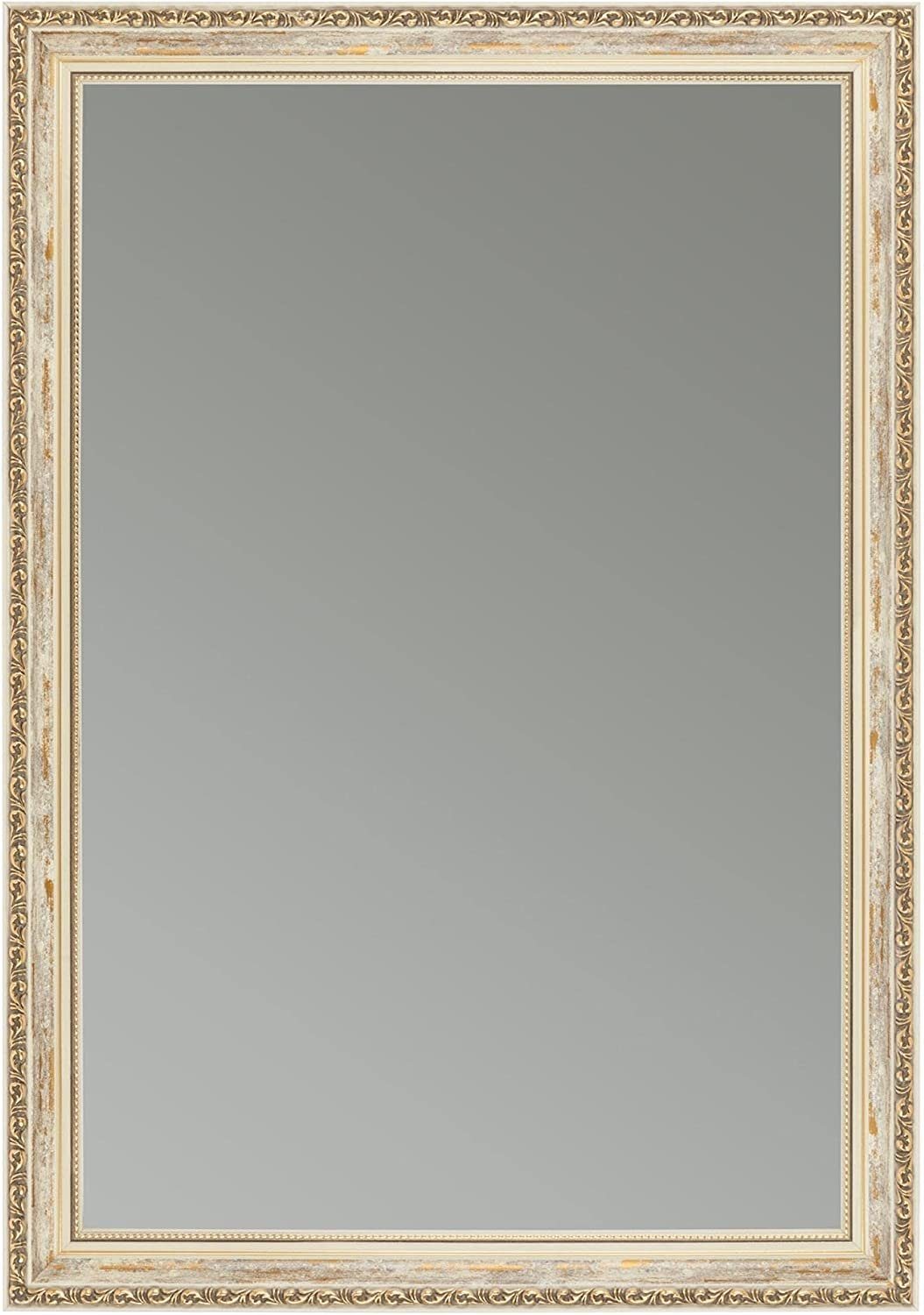 Clamaro Spiegel, Spiegel Elsa Creme Gold Weiß