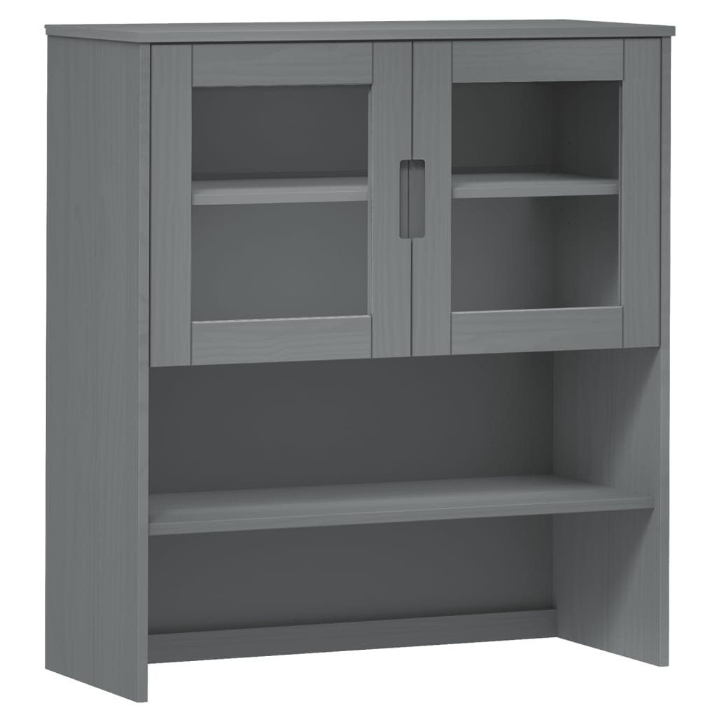 Homiuse Highboard Grau 117cm - Massivholz Kiefer Mi Produktbild-Vorschau 10