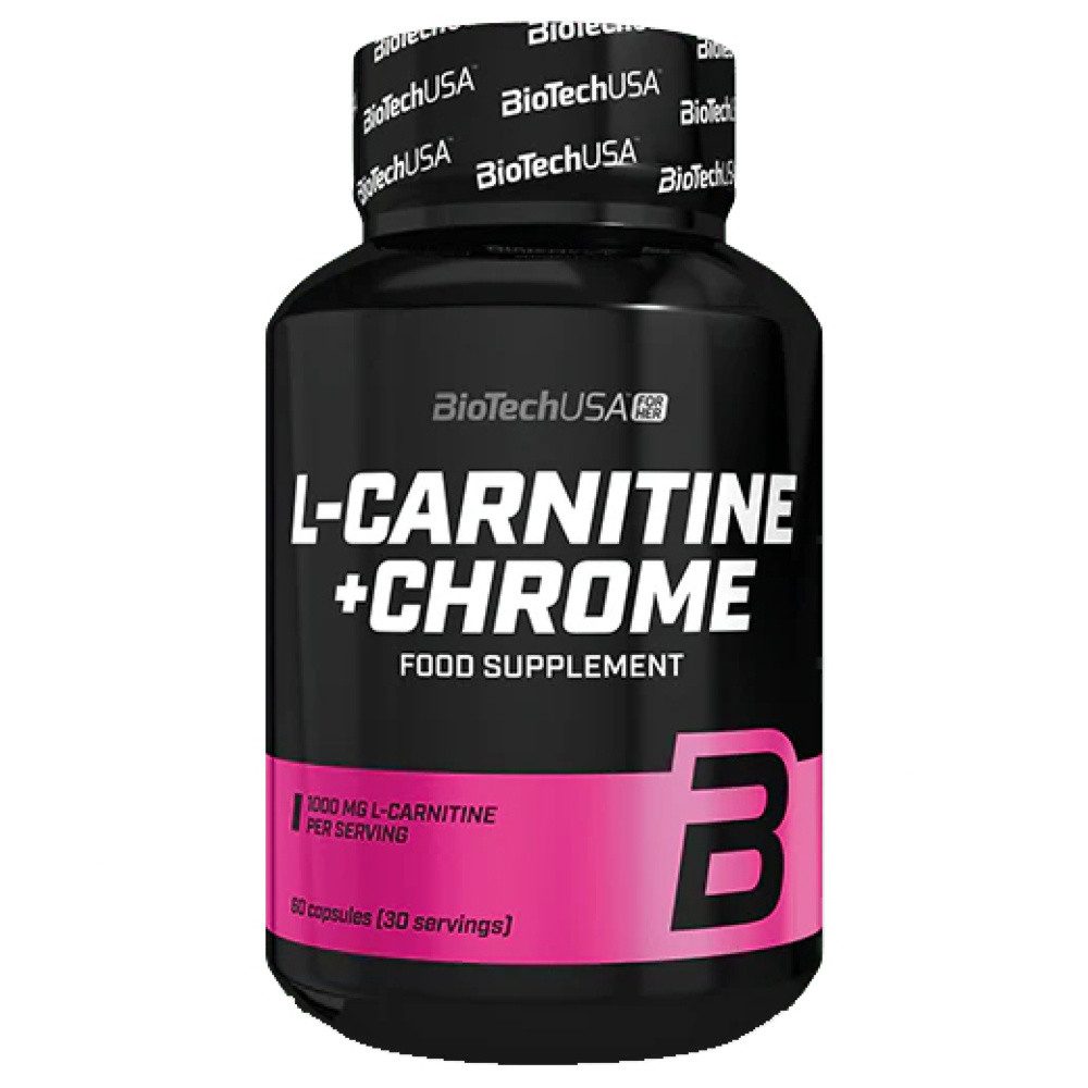 Biotech USA BioTech L-Carnitine + Chrome (60 Kapseln) Kapseln, 52 g