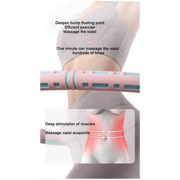 SHG Hula-Hoop-Reifen Fitness für Erwachsene Edelstahlkern mit Schaumstoffmantel