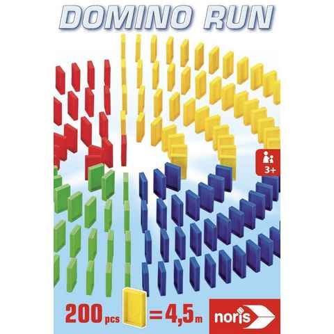 Noris Spiel, Noris 606065644 - Domino Run 200 Steine, Aktionsspiel für Die ganze...