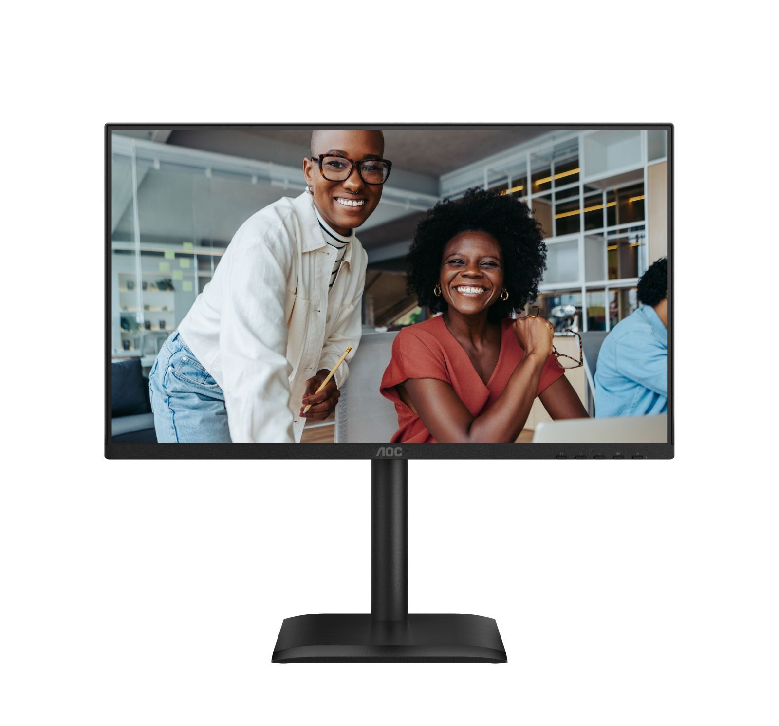 AOC 60,5cm (23,8) 24E4U 16:09 HDMI+DP+USB IPS Lift black TFT-Monitor (1920 x 1080 px, Full HD, 4 ms Reaktionszeit, 120 Hz, IPS, Lautsprecher, HDCP, Kopfhörerbuchse, Pivot, Höhenverstellbar)