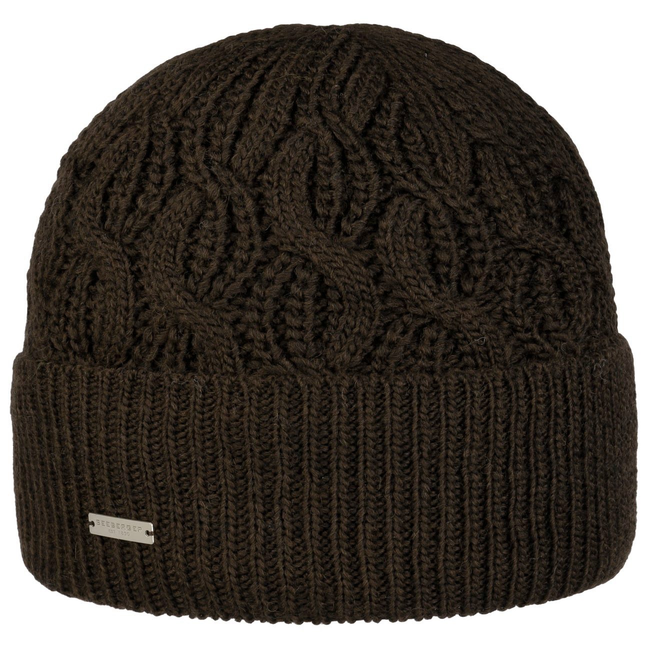 Seeberger Beanie (1-St) Strickmütze mit Umschlag