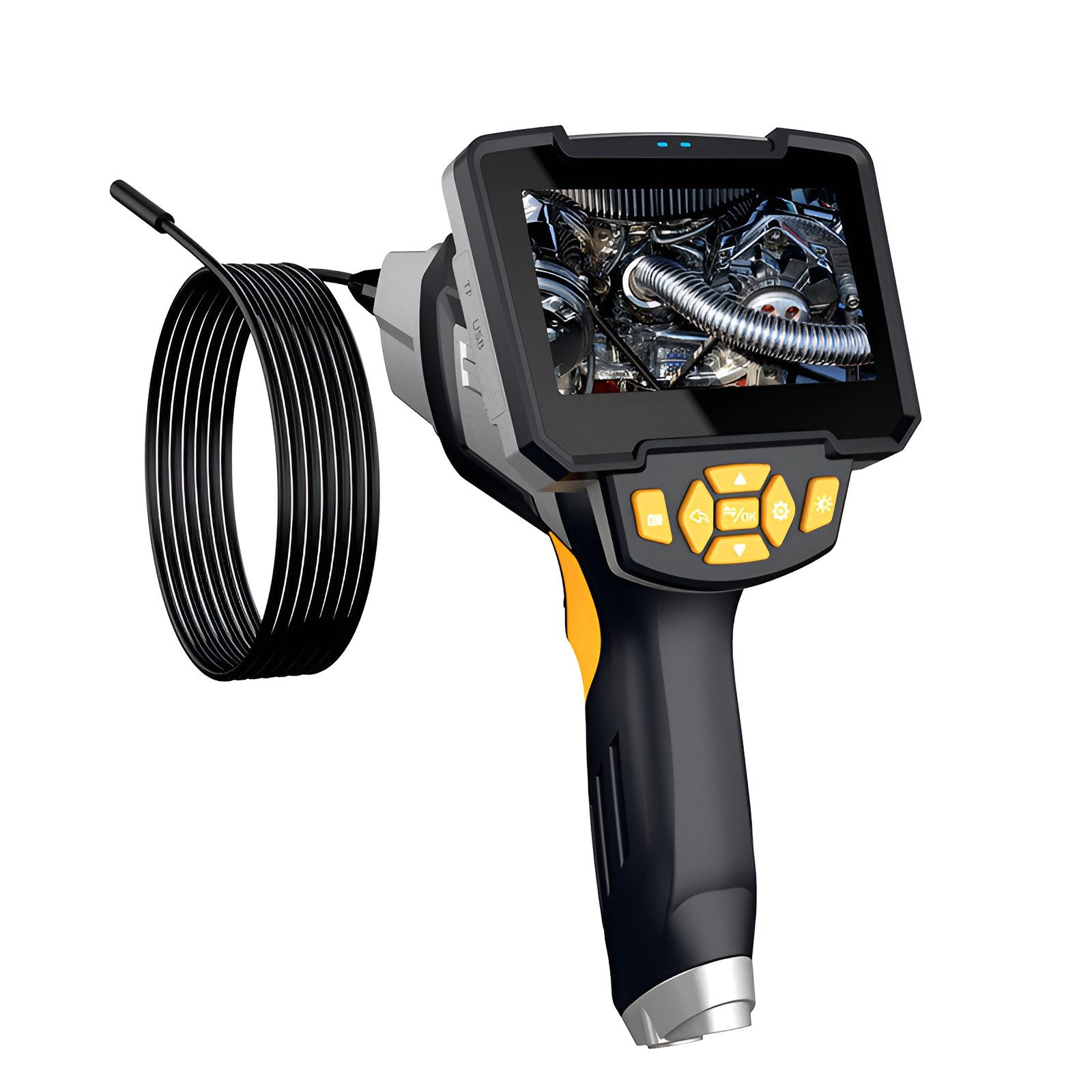 Tekoo Endoskopkamera Mit Licht 10m, abnehmbares 4,3 Zoll Display, IP67 Inspektionskamera (HD, 1x opt. Zoom)