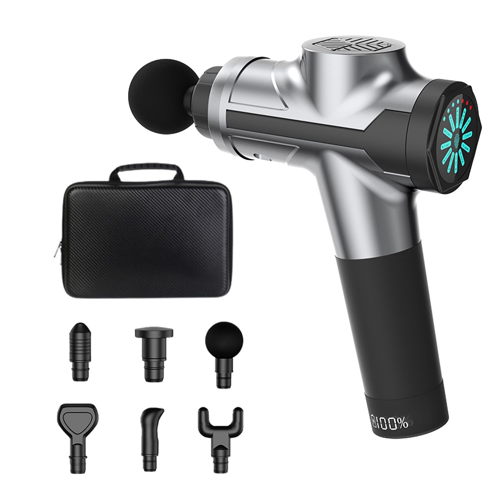 Tekoo Massagepistole Massagegerät Massagepistole elektrisch mit Drucksensor & 12 Aufsätzen, Packung, Intelligenter Drucksensor, 3960 U/min Tiefenmassage