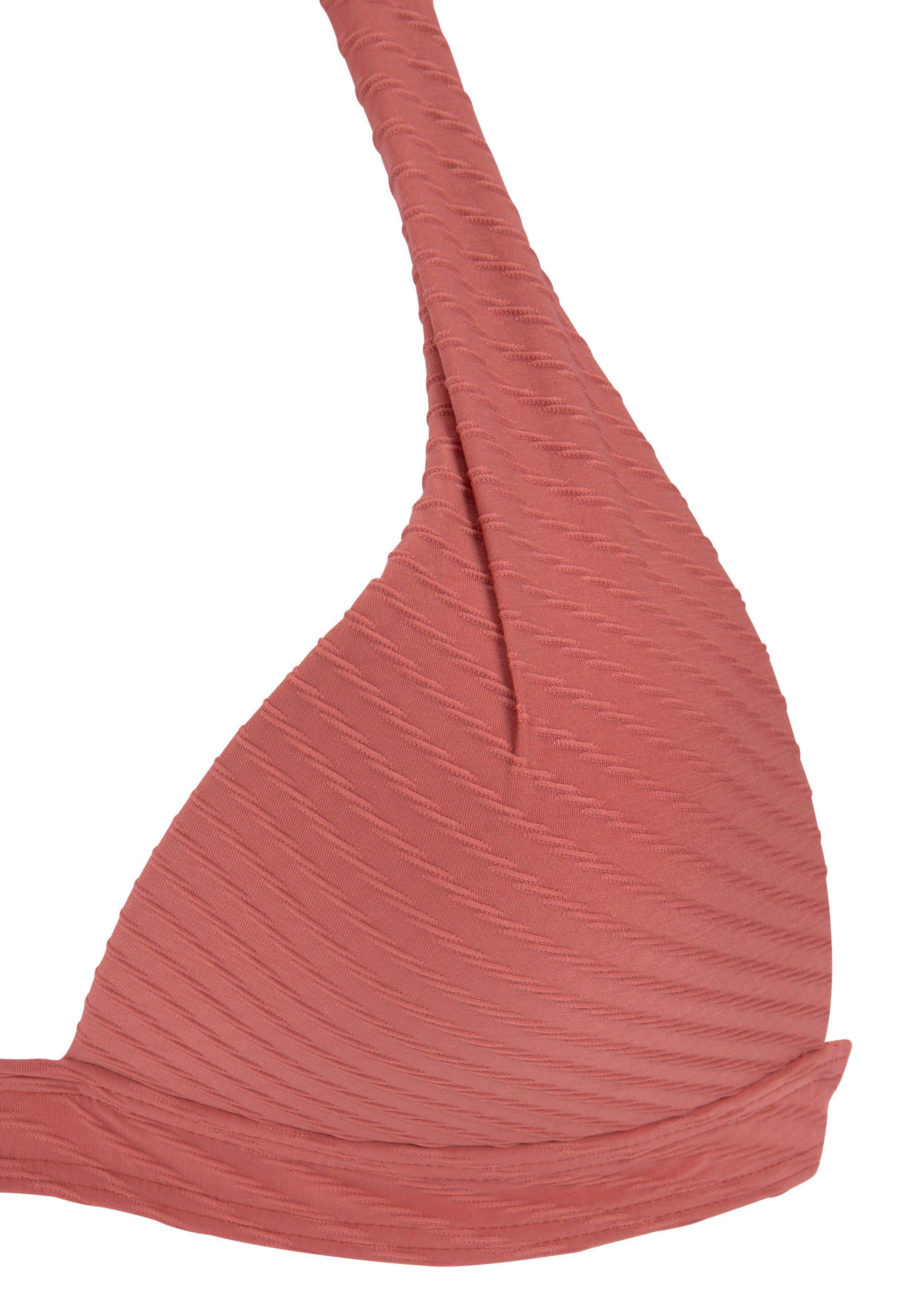 Zierknoten mit s.Oliver Triangel-Bikini rostrot