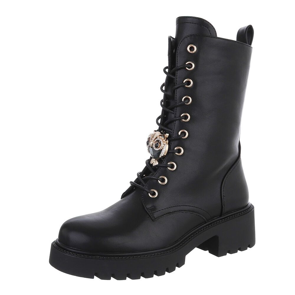 Ital-Design Damen Schnürschuhe Freizeit Schnürstiefelette (87118122) günstig online kaufen