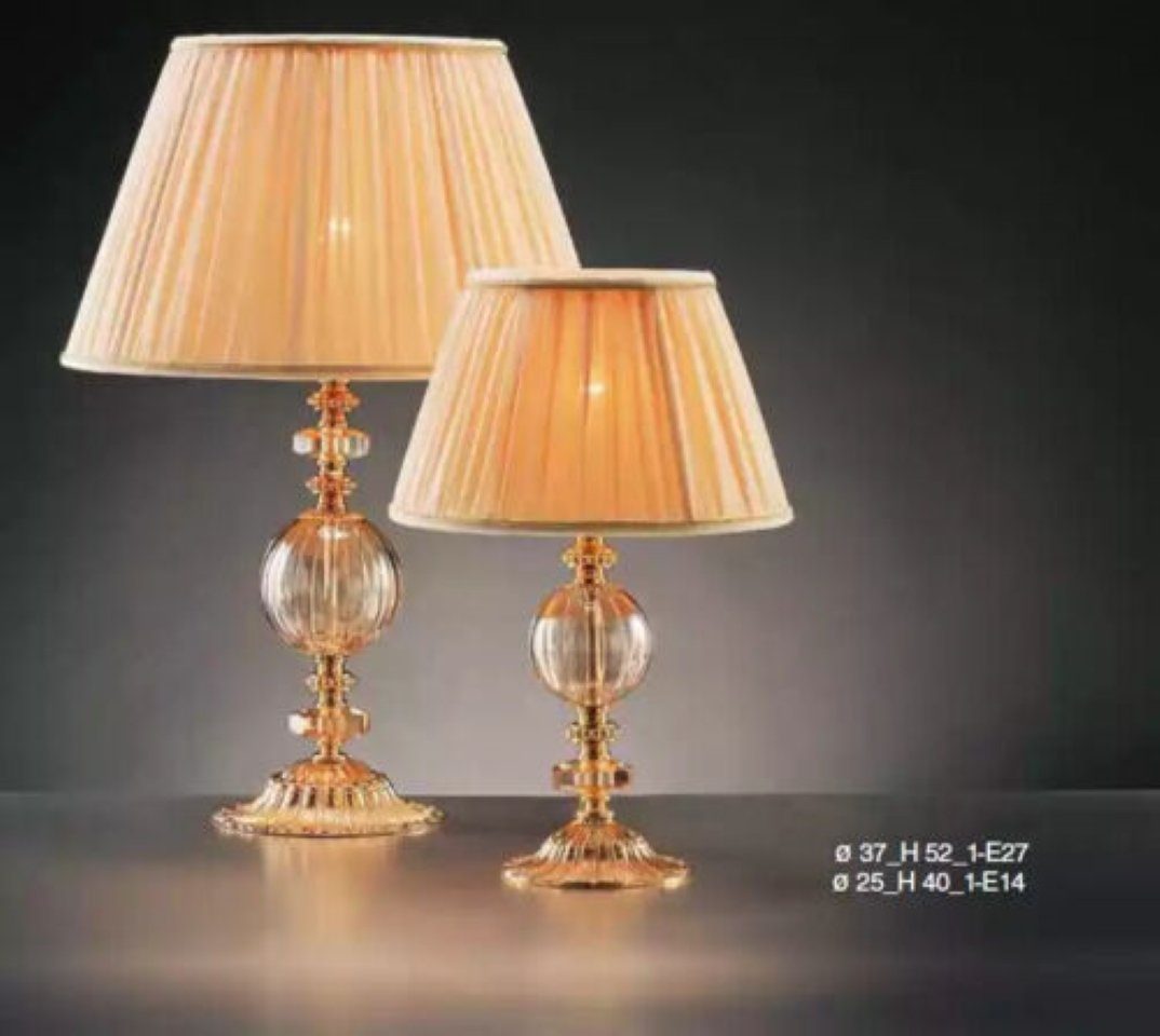 JVmoebel Tischleuchte Art déco Luxus Tischlampe Kristall Lampe Luxus Wohnzimmer Leuchter, Made in Italy