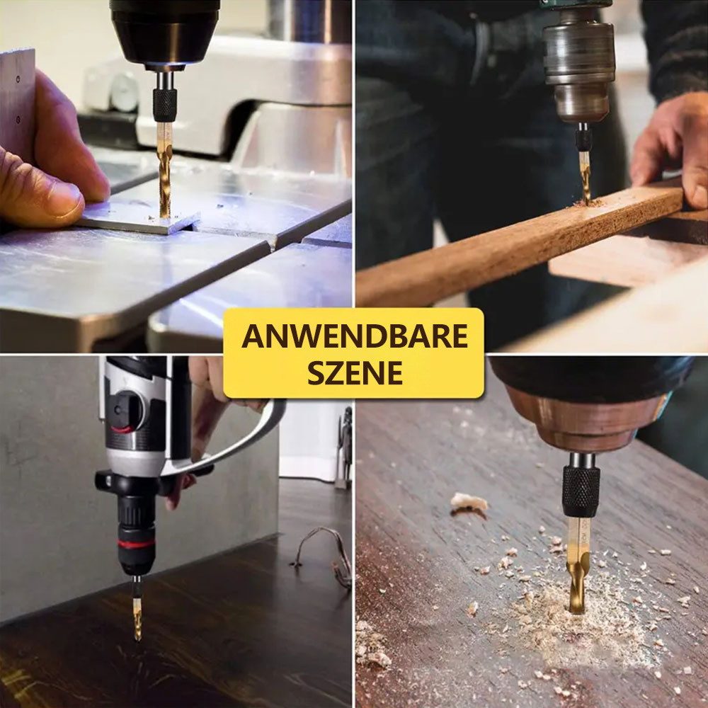 PODOFO Gewindebohrer Kombiniertes Bohrer- und Gewindeschneiderset günstig online kaufen