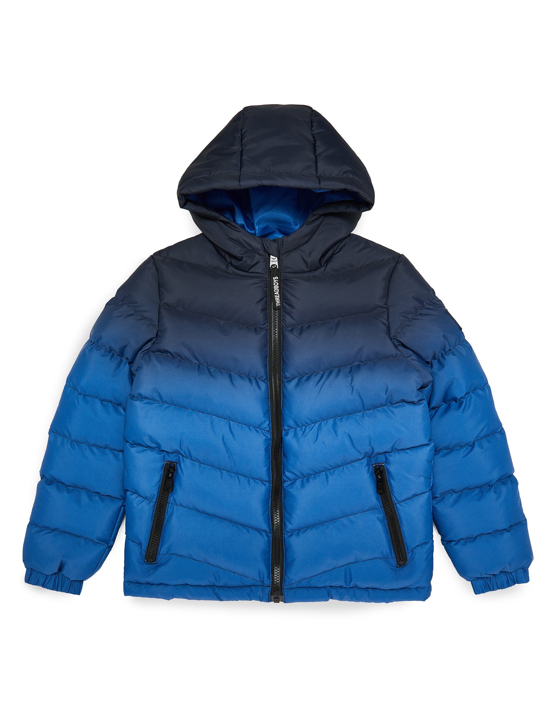 Jacket blau Blue- Winterjacke Ombre Threadboys Jason Puffer