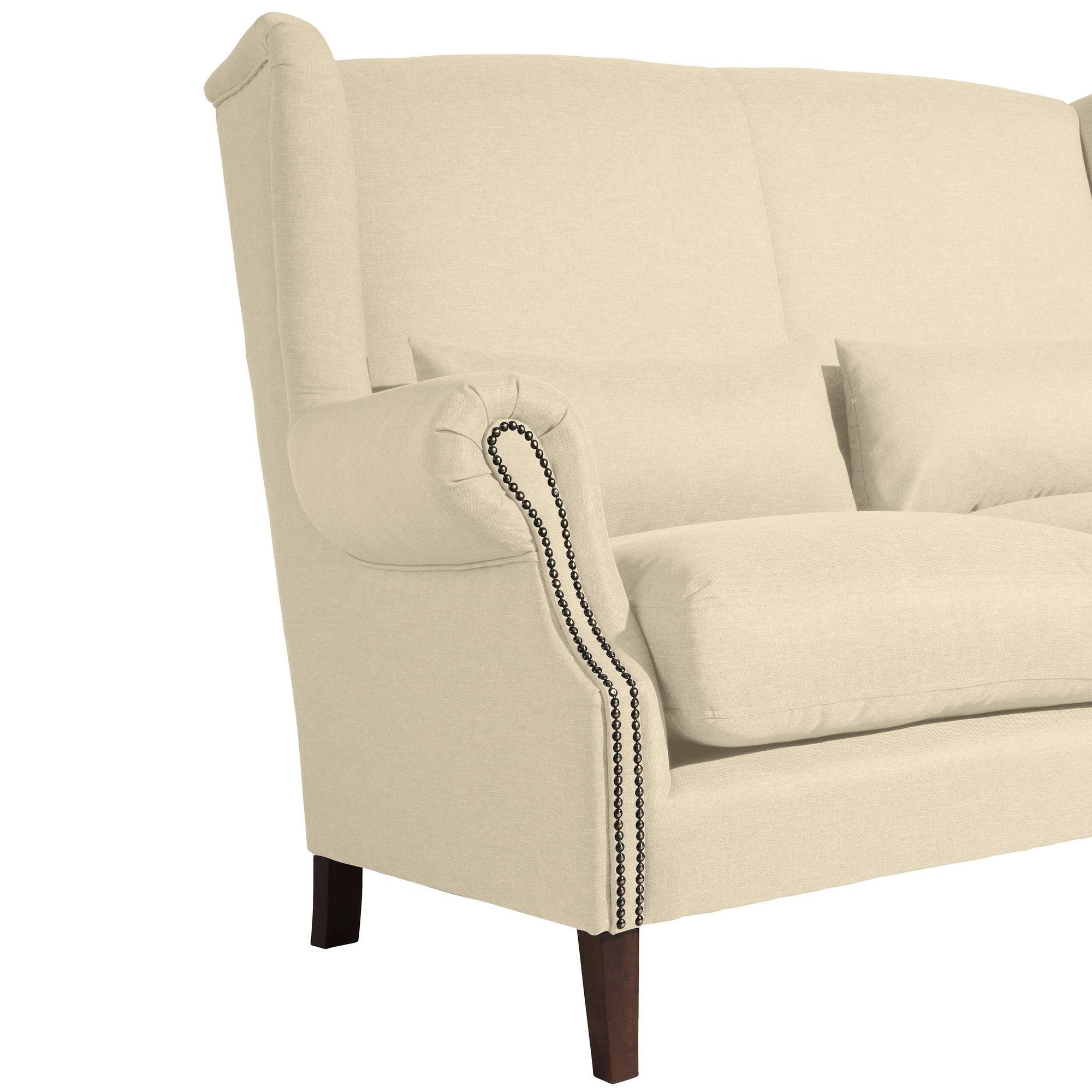 58 aufm Kessel Sofa Sofa Sitz Sparpreis Buche Bezug Kandy Flachgewebe inkl. verarbeitet,bequemer 1 2-Sitzer Kostenlosem hochwertig Versand nussba, Teile