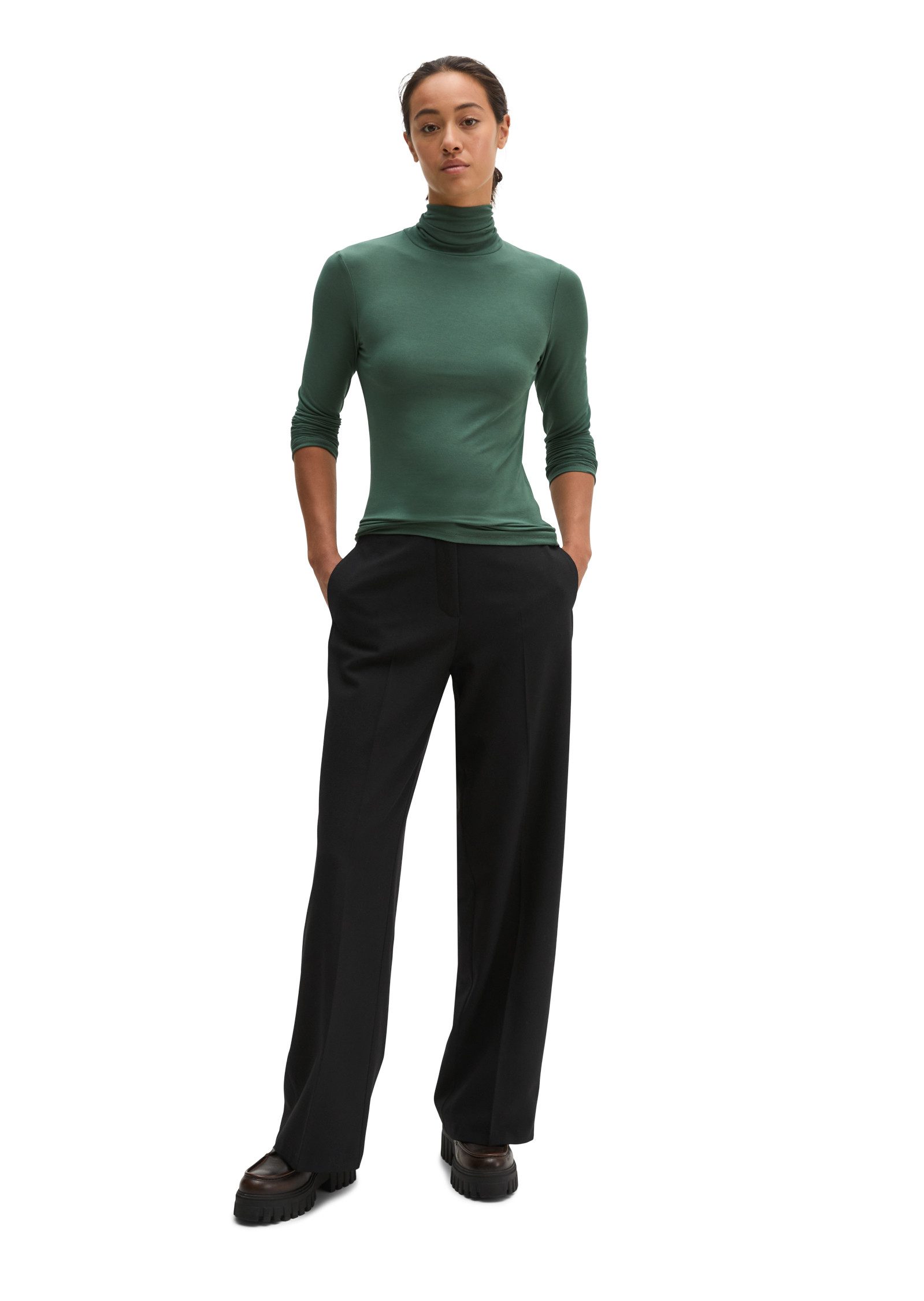 Marc O'Polo Langarmshirt aus TENCEL™ Modal-Stretch – Bild 5 von 5
