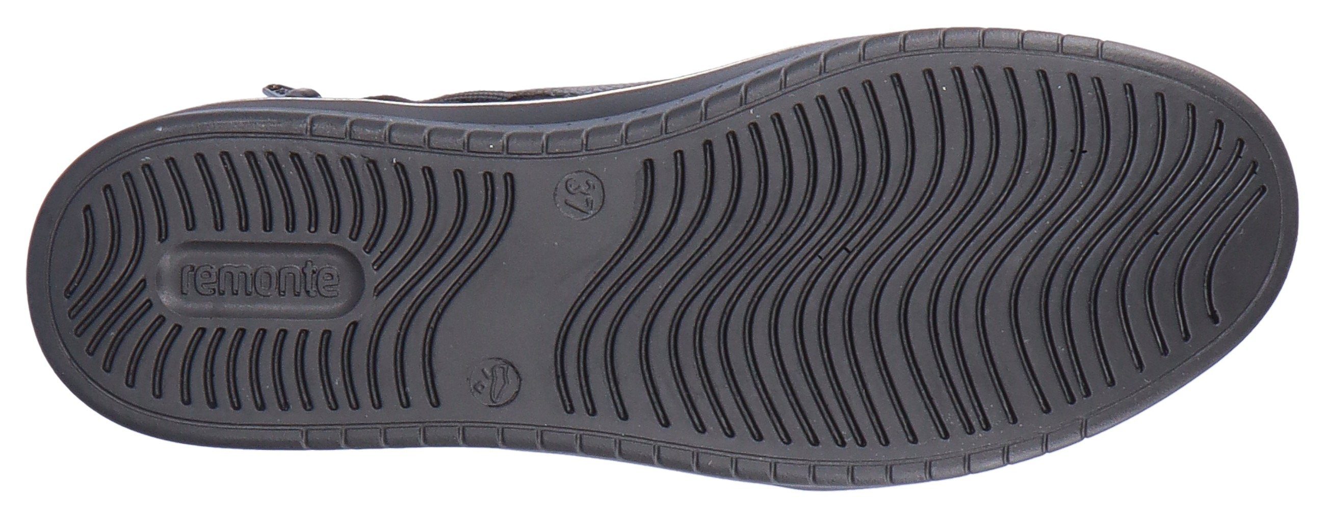 hohem kombiniert durch schwarz Sneaker Remonte Ausstattung mit Tragekomfort Soft-Foam