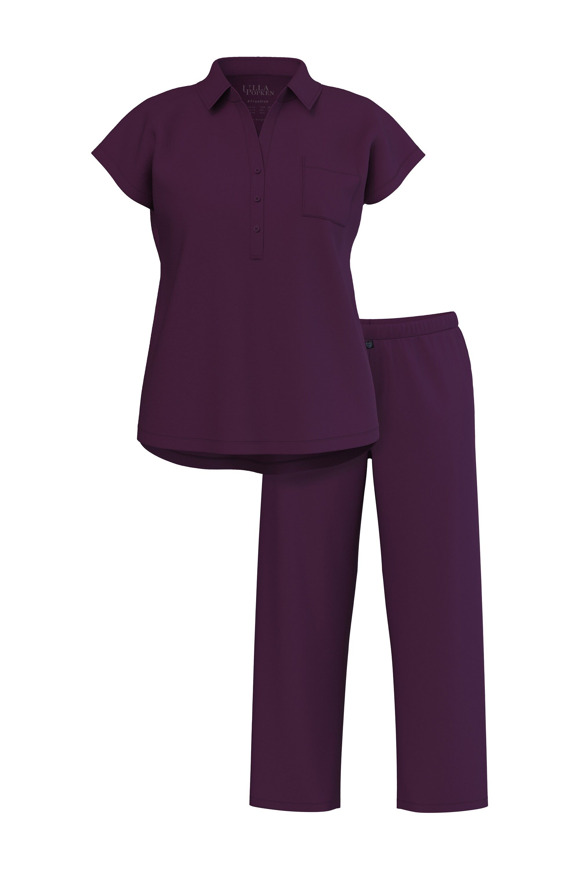 Ulla Popken Pyjama Pyjama oversized Zweiteiler günstig online kaufen