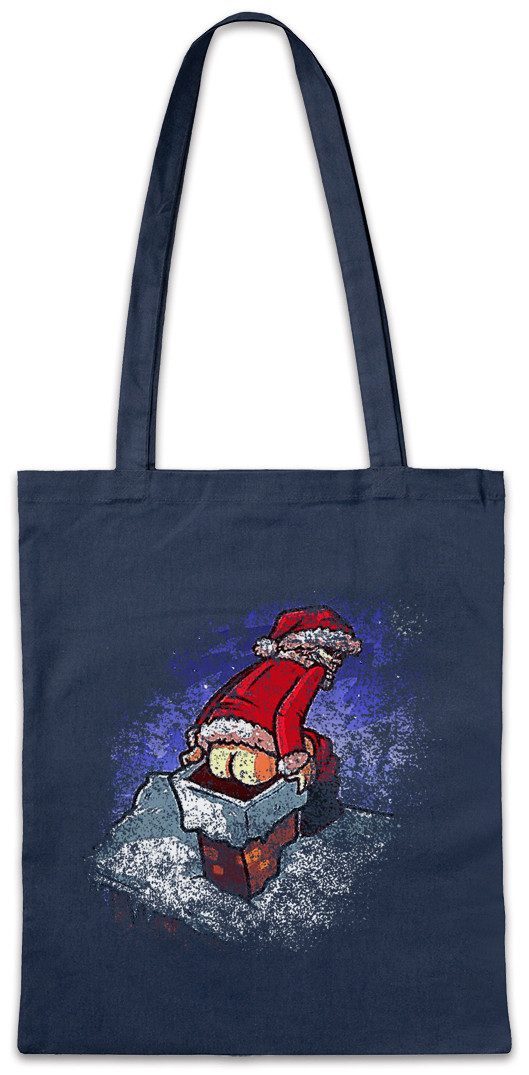 Urban Backwoods Beuteltasche Santa Chimney Stofftasche Bad Weihnachtsmann Santa X-Mas Christmas (1-tlg), Clause Weihnachten Let it