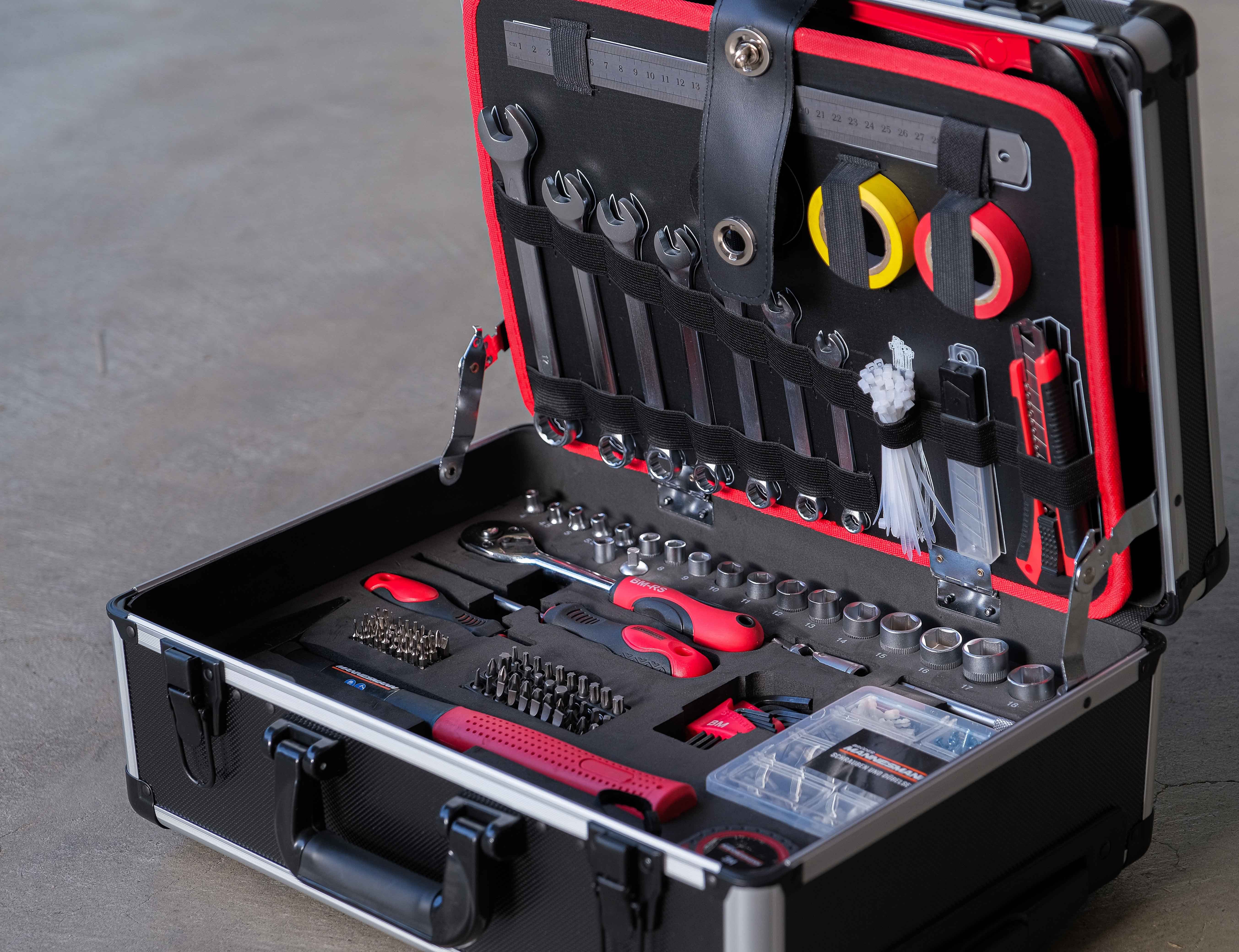 BM-Werkzeuge Werkzeugtrolley (Set), 211-tlg.