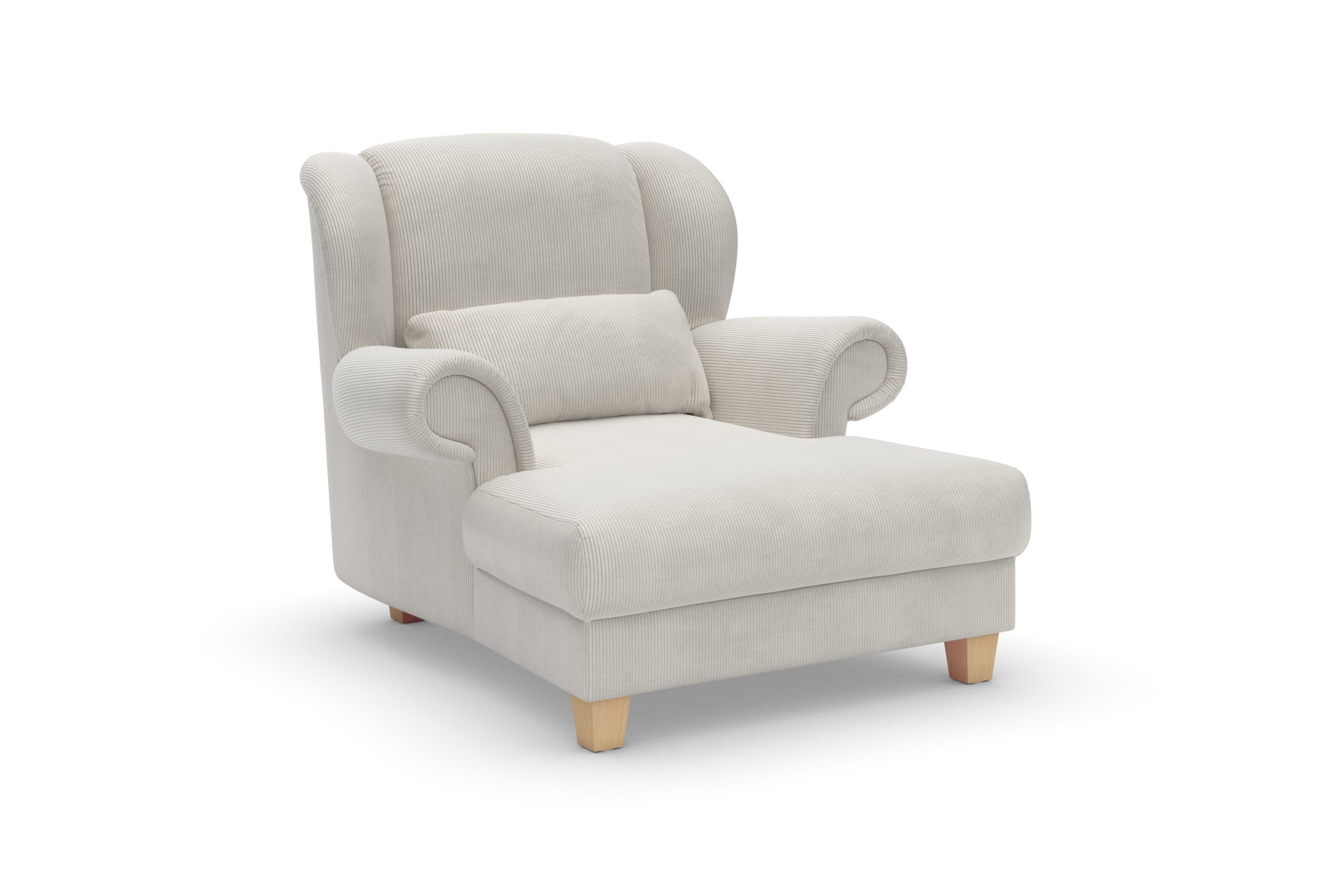 Loveseat Sitzkomfort, Loveseat Queenie inkl. Zierkissen mit affaire softem, Design, (1-St), Home zeitloses weichem