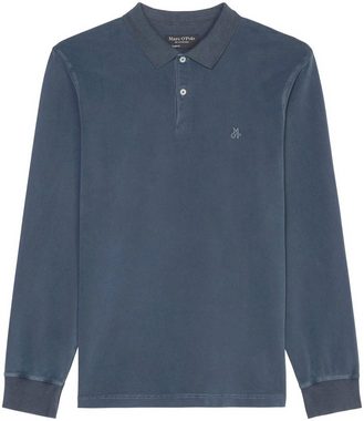 Marc O'Polo Langarm-Poloshirt im Washed-Look