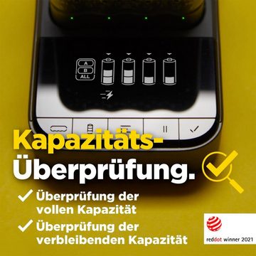 GP Batteries GP ReCyko P461 USB-Ladegerät (mit 4 Steckplätzen für NiMH-Akkus, mit LCD Anzeige)