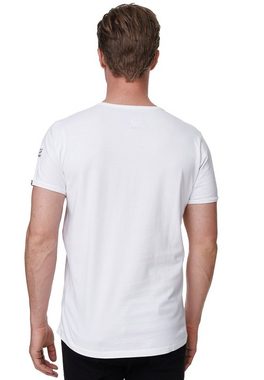 Rusty Neal T-Shirt mit eleganter Knopfleiste